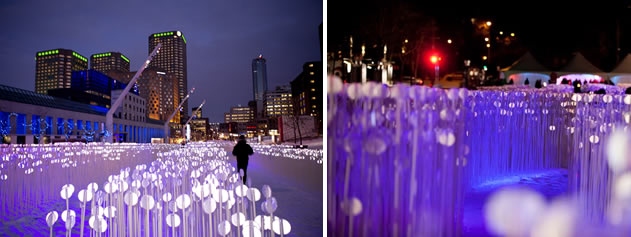 Montreal's Luminous Pathway: a High-Tech Public Art Exhibition