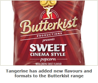 Tangerine Rebrands Butterkist Popcorn