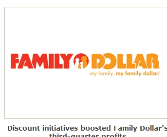 Sales Boost Family Dollar Q3 Profits