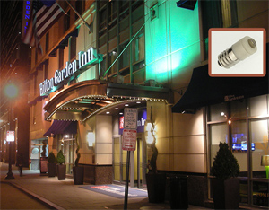 LED Lamps From Ledtronics Replace Incandescent Bulbs at Washington, D. C., Hotel
