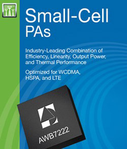 Anadigics Launches 1/2 -Watt 1805-1880mhz Small-Cell Power Amplifier for Wcdma, Hspa and Lte Small-Cell Applications