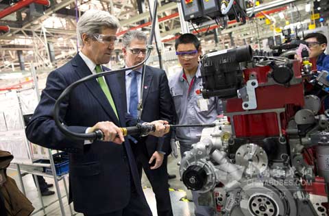 Secretary of State John Kerry Visits Foton Cummins
