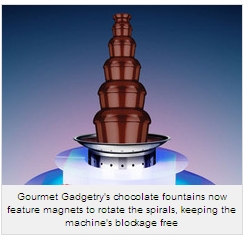 Gourmet Gadgetry Releases New Generation Chocolate Fountains