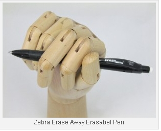 Erasable Ballpoint Pen: The Erase Away by Zebra_1
