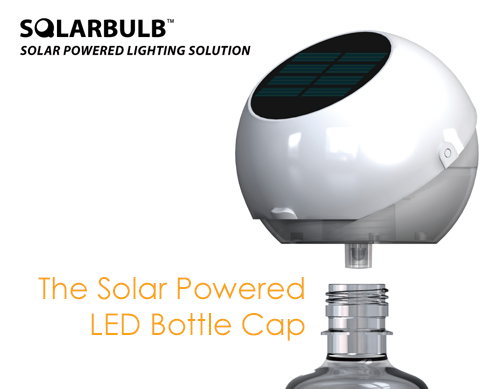 Solar Water Bottle Cap – Illuminate Your Water for 5 Hours!