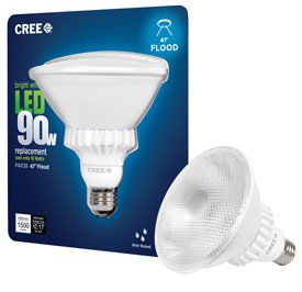 CREE Adds 27&deg; - and 47&deg; -Beam-Angle PAR38 Replacement Bulbs for Consumer Spot and Flood Lighting