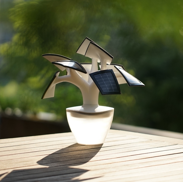 Mini Solar LED Tree Charger for Mobile Phones