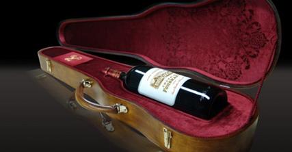 Chateau Fombrauge 2008 Magnum Nestled in an Original Stradivarius Case