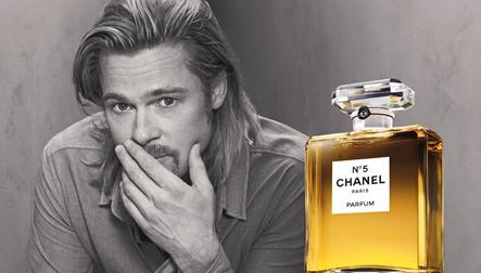Brad Pitt Wearing Chanel No. 5
