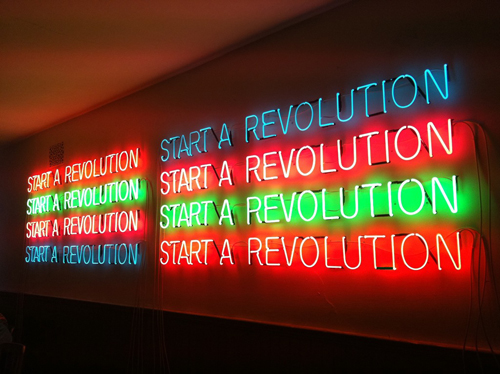 Artist Tim Etchells Creates Narratives And Statements in Neon