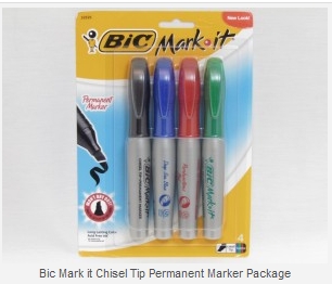 BiC Mark It Chisel Tip Permanent Markers_1