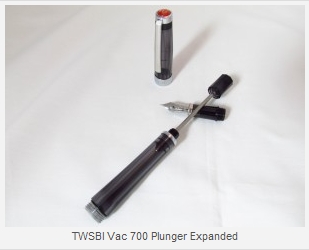 Twsbi Vac 700 Fountain Pen with EF Nib and Smoke Body_2