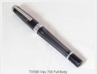 Twsbi Vac 700 Fountain Pen with EF Nib and Smoke Body_3