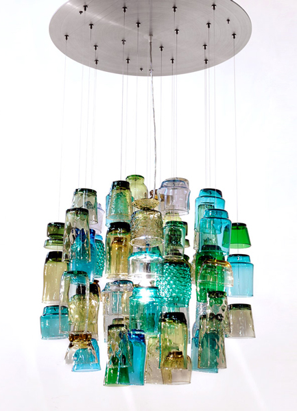 Propellor's Dram Chandelier-Recycled Drinking Glasses From The 60's & 70's_1