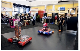 Students' Pack Expo Robots Show Engineering Moves