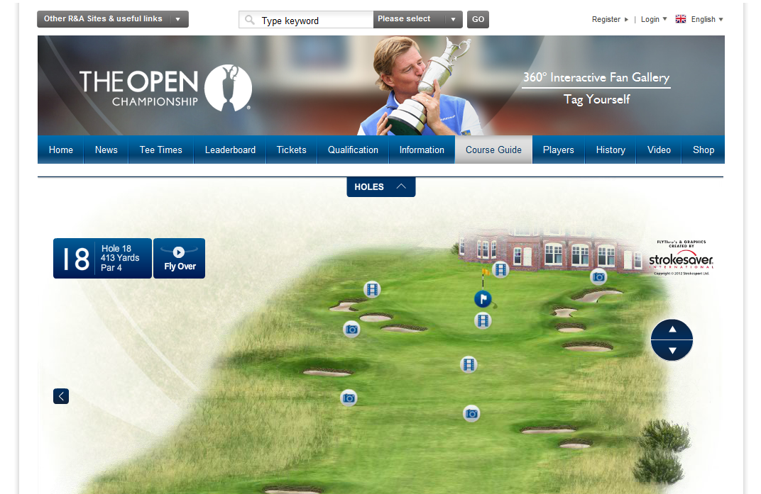 Golf Open Championship Redevelops Website