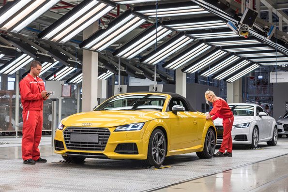 Audi Kicks off Production of Audi TT Roadster in Hungary