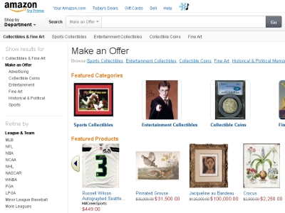 Amazon Introduces &lsquo;Make an Offer' Feature
