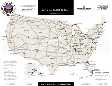 Transportation Body Approves 1, 253 Miles of U. S. Bicycle Routes