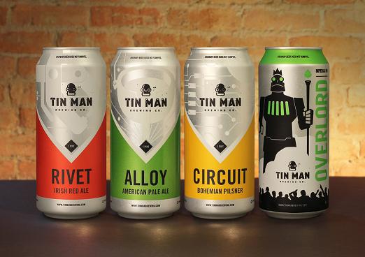 Craft Beer Varieties From Tin Man Brewing Available in Rexam Cans