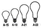 Light Bulb Shapes & Sizes - 2