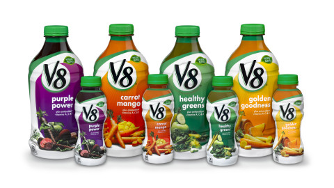 Campbell Soup Launches Vegetable and Fruit Juice Beverages