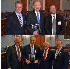 AAFA Presents Award to Senators Mcconnell & Schumer