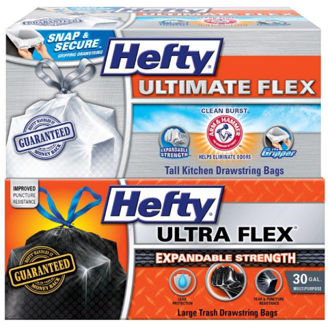 Hefty Launches New Trash Bags with Improved Flex Technology