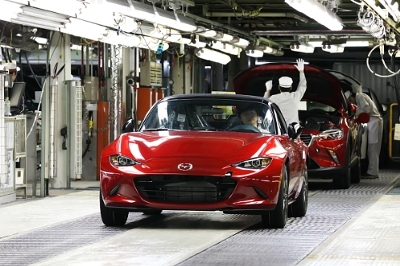 Mazda Commences Production of 2016 Mazda MX-5 Miata in US