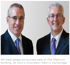 MP Real Estate Announces Sale of The Platinum Building, St John’S Innovation Park in Cambridge
