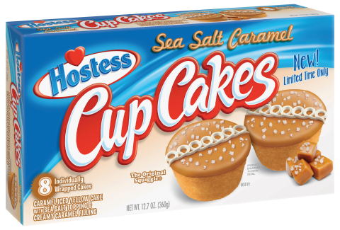 Hostess Brands Launches Sea Salt Caramel Flavored Cupcakes and Zingers in US