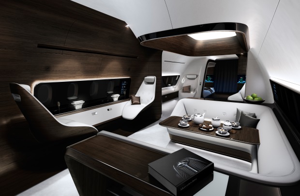 Mercedes-Benz and Lufthansa Design New Luxurious Interiors for Private Jets