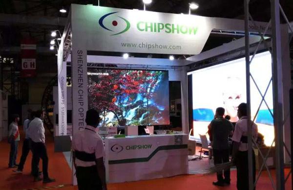 Chipshow's Two Types of LED Displays Appearance in India Exhibition