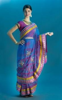 Karl Mayer Develops Saree From Burnout Fabric on HKS 4
