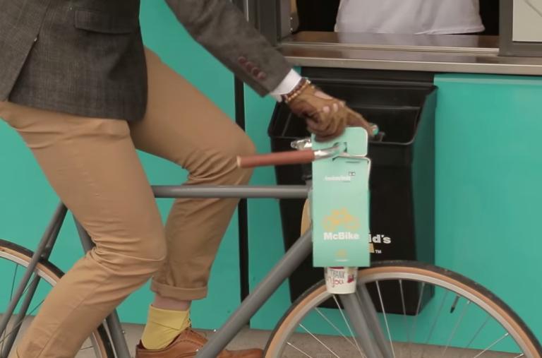 McDonald's Introduces McBike Packaging for Cyclists