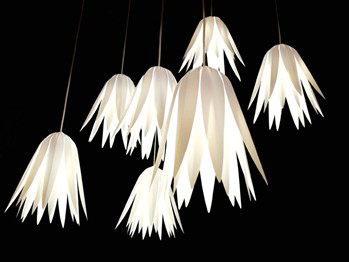 Bring Spring Inside with Flower Pendant Lamp Shades_1