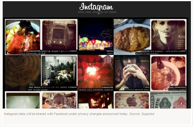 Instagram to Share Data with Facebook