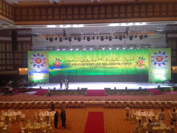 Chipshow P6 Full Color Indoor LED Display Screen in Brunei Asean Summit