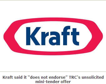 Kraft Urges Investors to Reject Trc Capital Offer