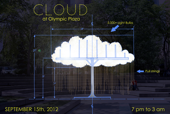 Cloud: Recreating an Electrical Cloud with 6, 000 Incandescent Lights_1