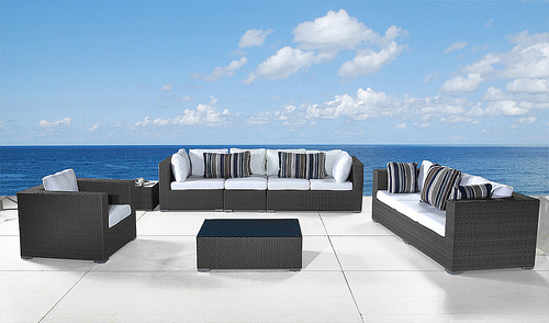 Exclusive Lounge Feel for Your Outdoor Patio at Home &#8211; Grey Wicker Deep Seating Furniture