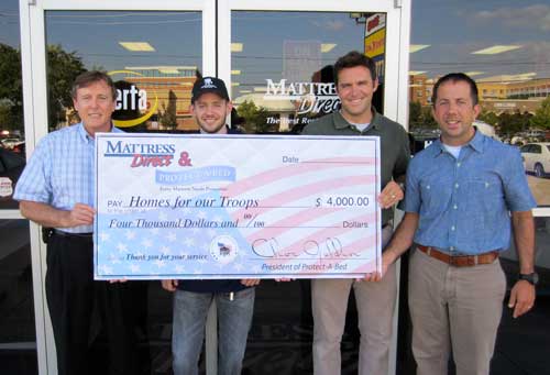 Mattress Direct and Protect-a-Bed Donate to "Homes for Our Troops" Organization