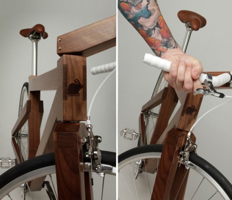 Lagomorph Design Uses Walnut Wood to Create Trendy Bikes_2