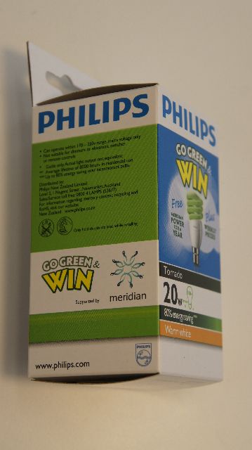 Win a Year's Free Electricity with "Go Green & Win" Light Bulbs