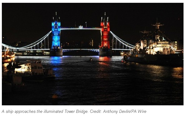 Tower Bridge Gets LED Makeover for London 2012 Olympic Games_1