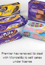 Premier Renews &pound;60m a Year Deal to Make Cadbury Cakes