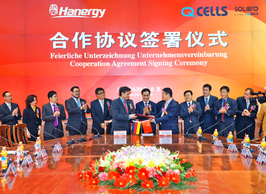 Hanergy to Acquire Q. Cells' Cigs Pv Subsidiary Solibro