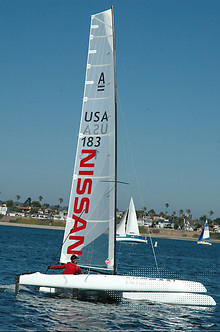 Nissan Design America Designs, Builds a Catamaran for World Championship Race
