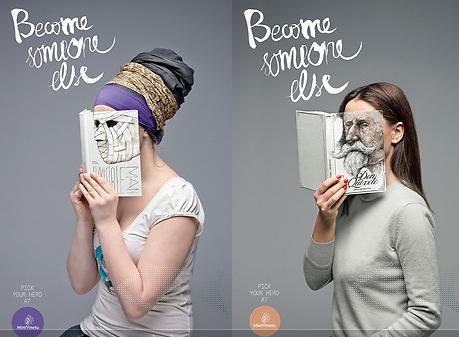 Become Someone Else: Posters for Mint Vinetu Bookstore by Love Agency_1