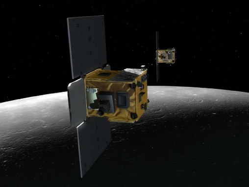 NASA Crashes Two Orbiters Into Moon Mountain